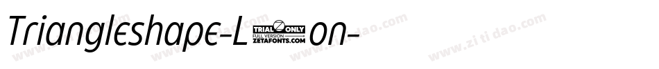 Triangleshape-L5on字体转换 Triangleshape-L5on字体转换