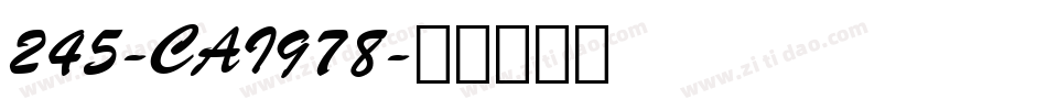 245-CAI978字体转换