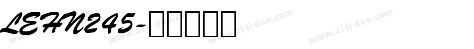 LEHN245字体转换