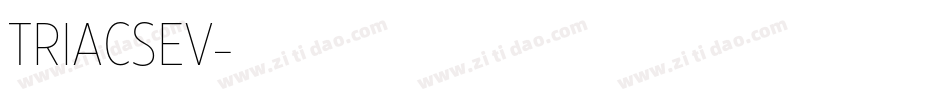 TRIACSEV字体转换 TRIACSEV字体转换
