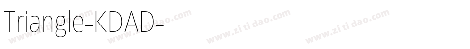Triangle-KDAD字体转换 Triangle-KDAD字体转换