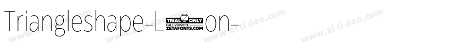 Triangleshape-L5on字体转换 Triangleshape-L5on字体转换