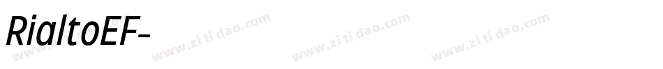 RialtoEF字体转换