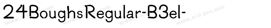 24BoughsRegular-B3el字体转换