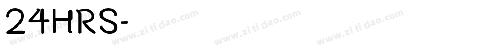 24HRS字体转换