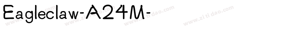 Eagleclaw-A24M字体转换
