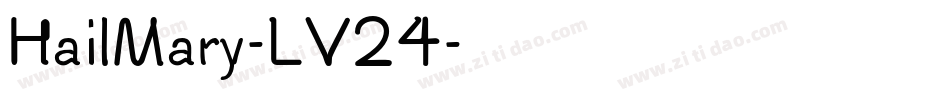 HailMary-LV24字体转换