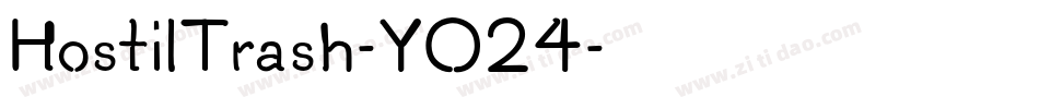 HostilTrash-YO24字体转换