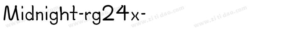 Midnight-rg24x字体转换