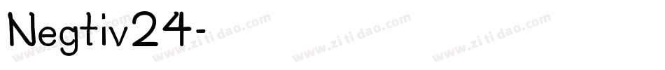 Negtiv24字体转换