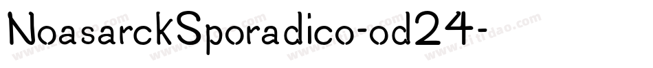 NoasarckSporadico-od24字体转换