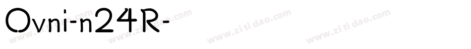 Ovni-n24R字体转换