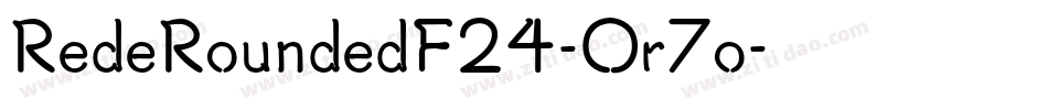 RedeRoundedF24-Or7o字体转换