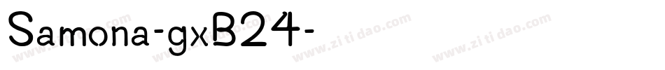 Samona-gxB24字体转换