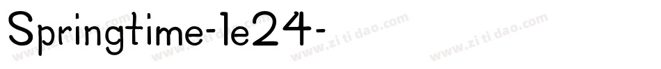 Springtime-1e24字体转换