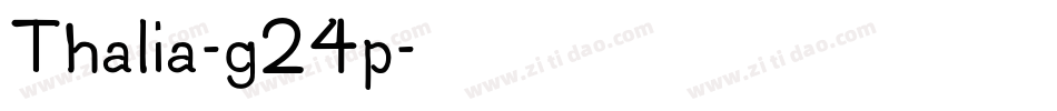 Thalia-g24p字体转换