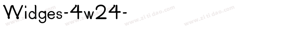 Widges-4w24字体转换