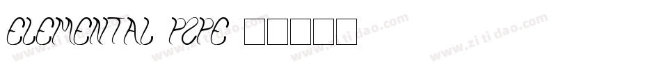 Elemental-PzpE字体转换