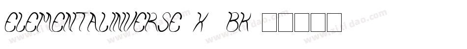 ElementalInverse-X9BK字体转换