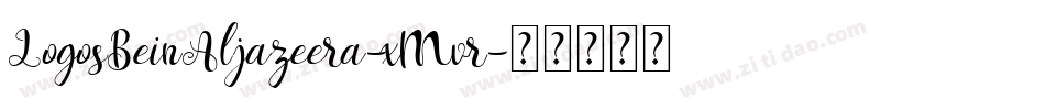 LogosBeinAljazeera-xMvr字体转换