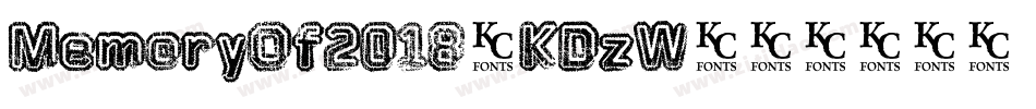 MemoryOf2018-KDzW字体转换