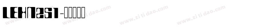 LEHN251字体转换