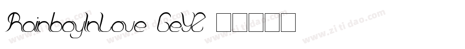RainboyInLove-GeYZ字体转换