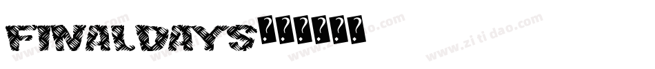 FinalDays字体转换