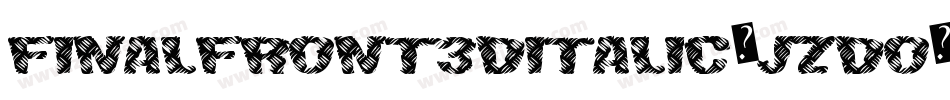 FinalFront3DItalic-jzDO字体转换