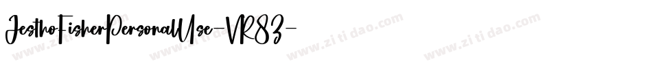 JesthoFisherPersonalUse-VR8Z字体转换