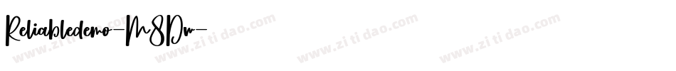 Reliabledemo-M8Dw字体转换