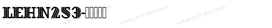 LEHN253字体转换