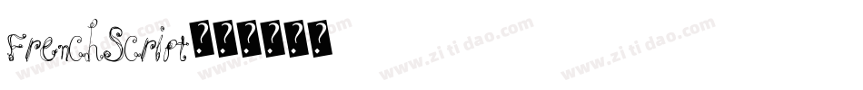 FrenchScript字体转换