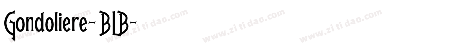Gondoliere-4BLB字体转换