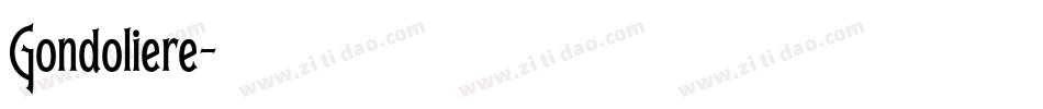 Gondoliere字体转换