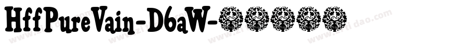 HffPureVain-D6aW字体转换