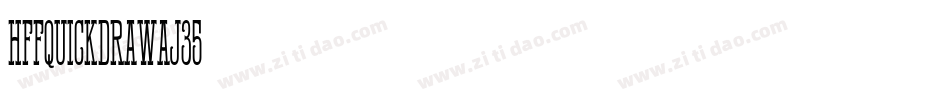 HffQuickDraw-aj35字体转换