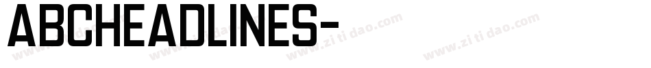 AbcHeadlines字体转换
