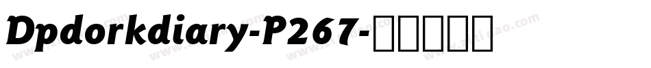 Dpdorkdiary-P267字体转换
