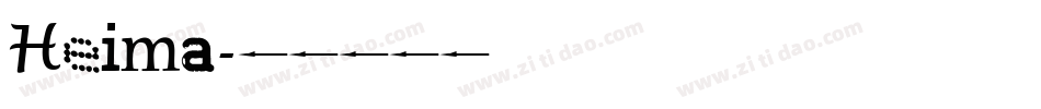 Heima字体转换