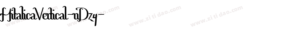 HitalicaVertical-nDz4字体转换