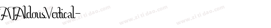 ATAldousVertical字体转换