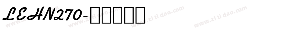 LEHN270字体转换