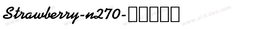 Strawberry-n270字体转换