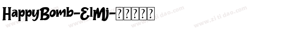 HappyBomb-ElMj字体转换