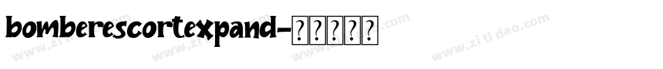 bomberescortexpand字体转换