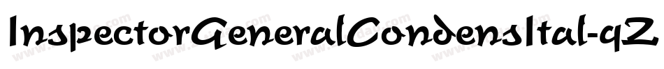 InspectorGeneralCondensItal-qZ280字体转换