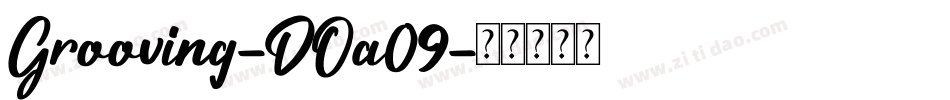 Grooving-DOa09字体转换