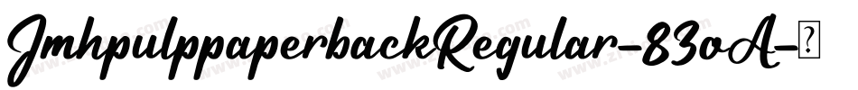 JmhpulppaperbackRegular-83oA字体转换