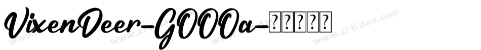 VixenDeer-GOOOa字体转换